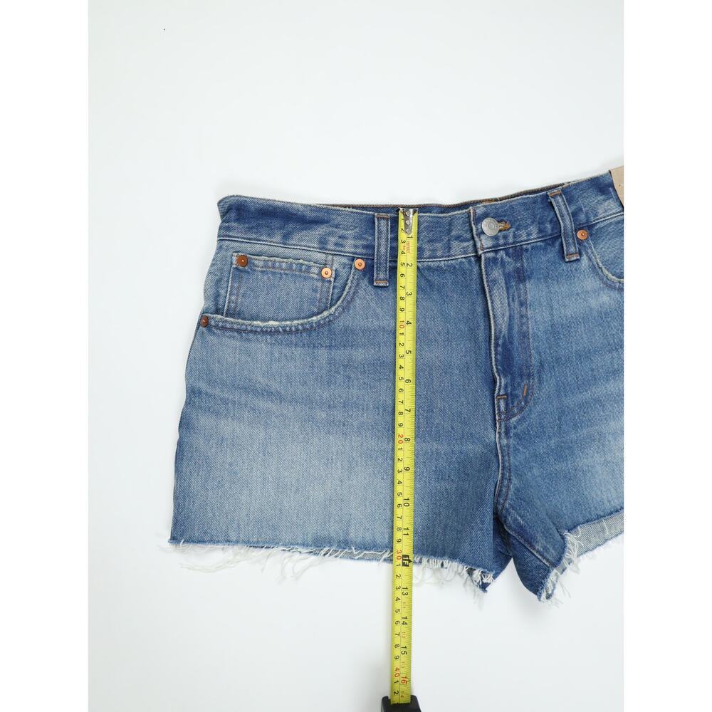 Madewell The Low-Rise Boyfriend Denim Shorts NWT 30 Frayed Coastal Minimalist - Picture 9 of 14